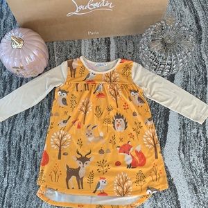Girl’s Sunshine swing woodland🦊 dress sz 6